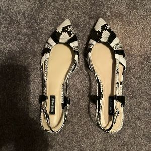 Nine West flat sandals.